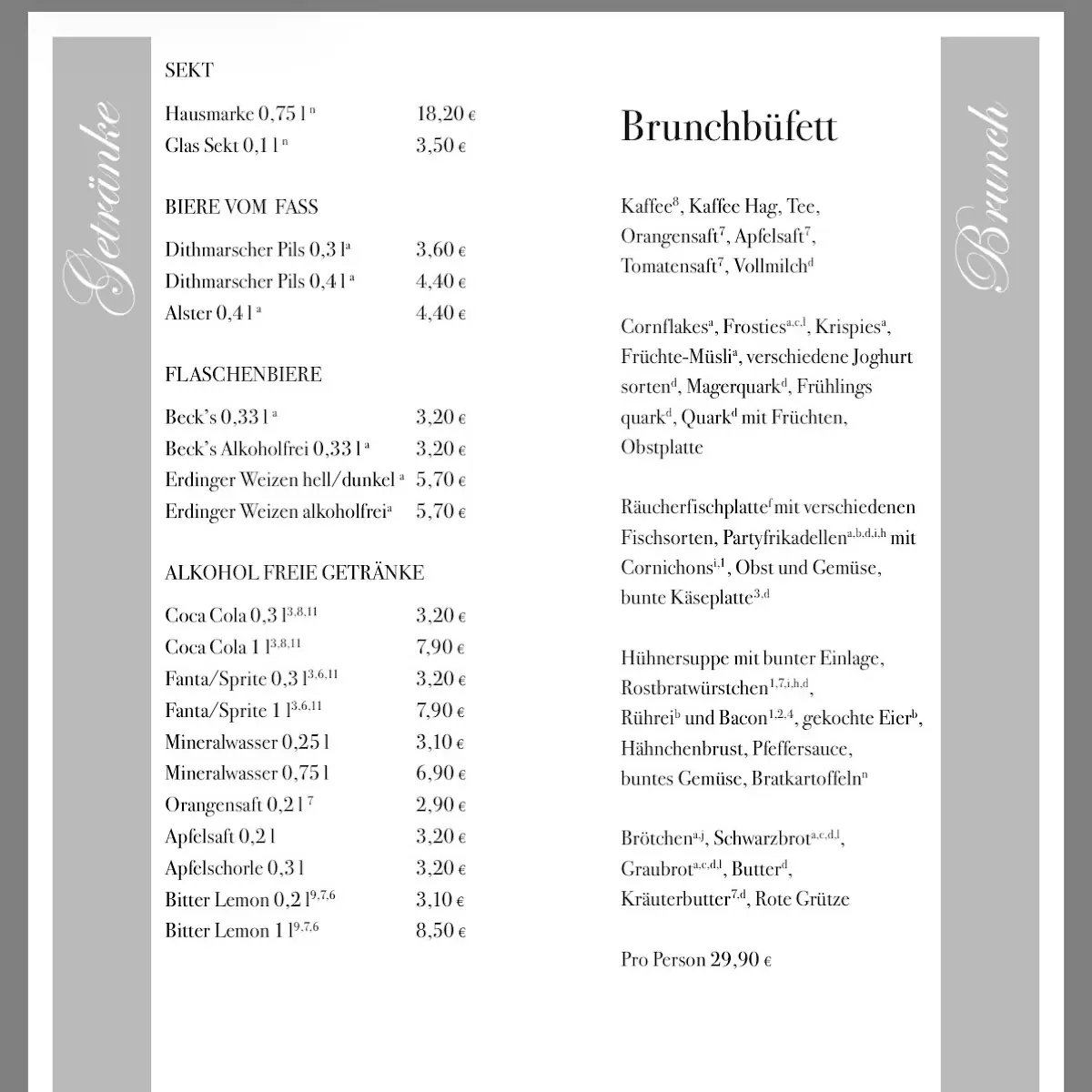 Speisekarte photo 3