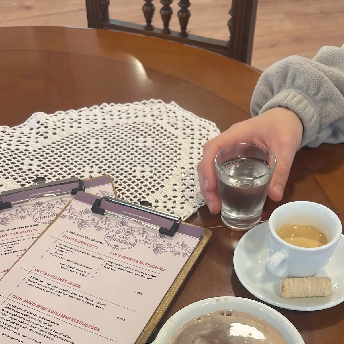 Speisekarte, Cafè Anneliese