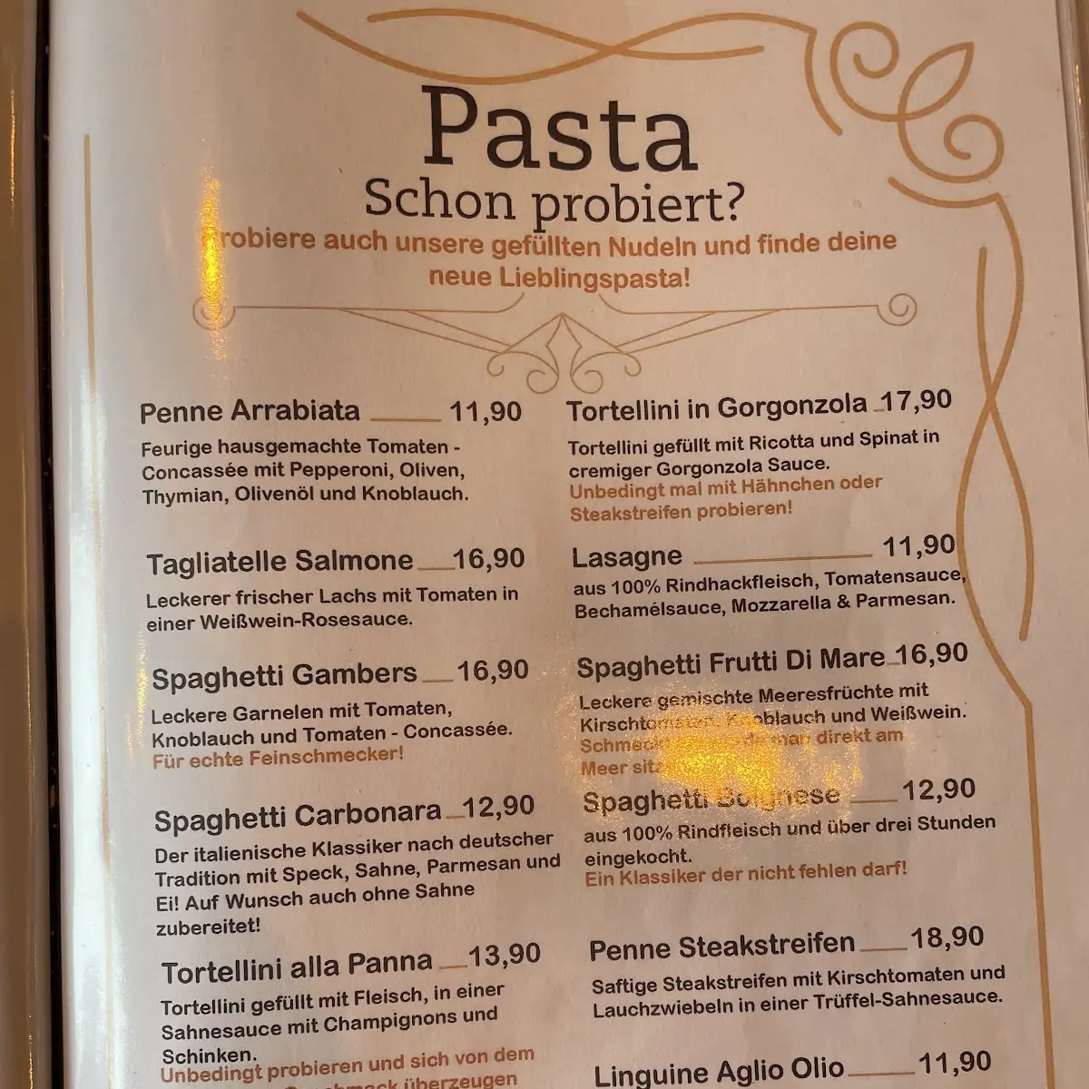 Speisekarte photo 2