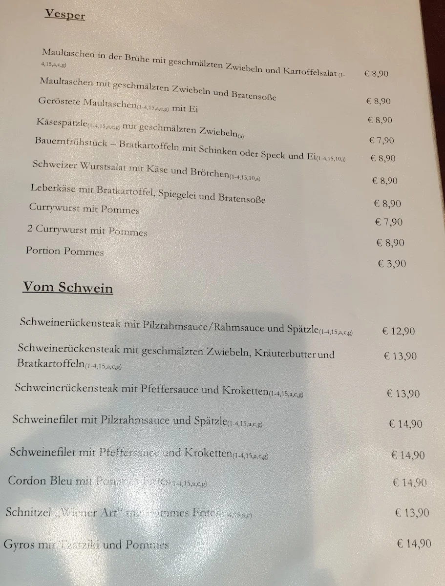 Speisekarte photo 9