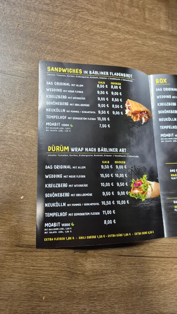 Speisekarte photo 2