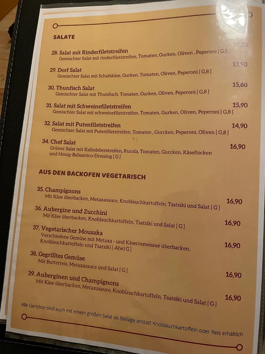 Speisekarte photo 1