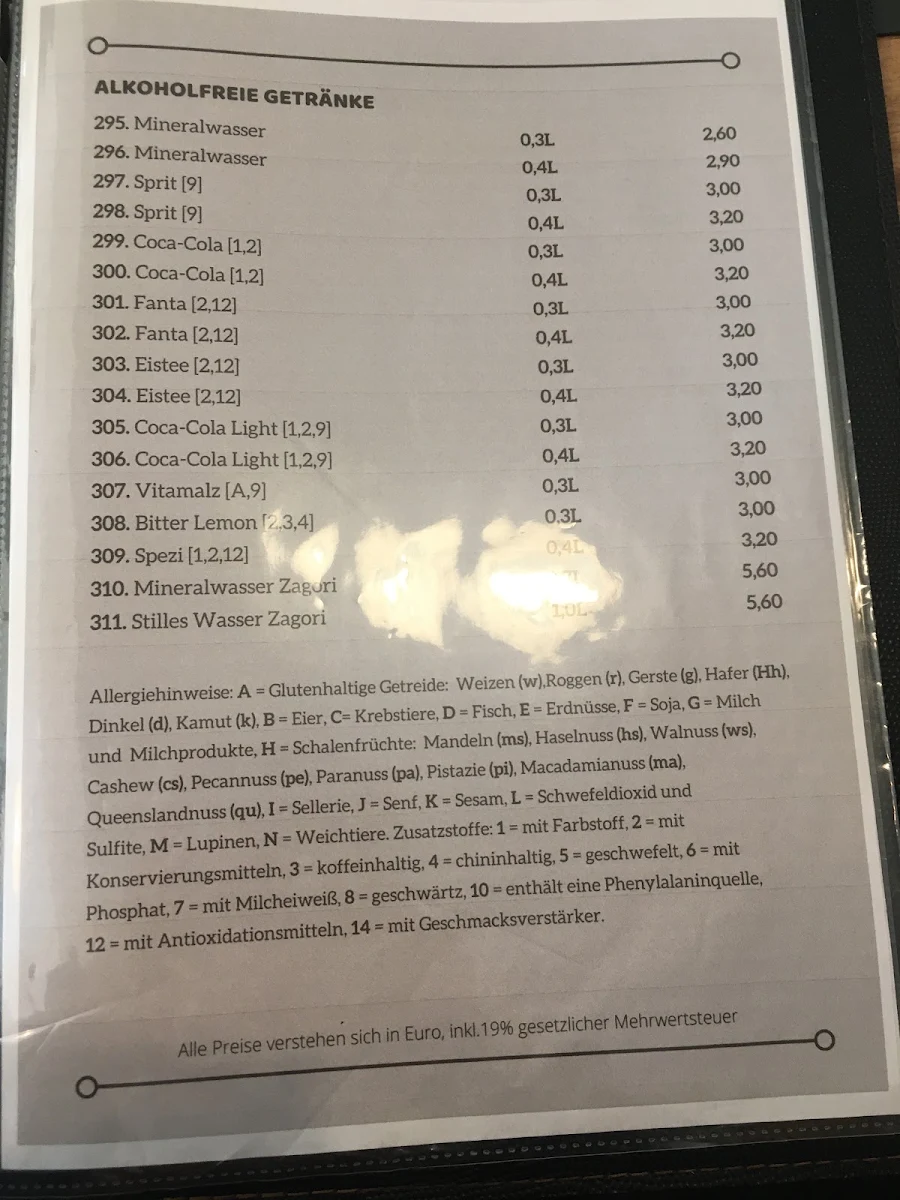 Speisekarte photo 3