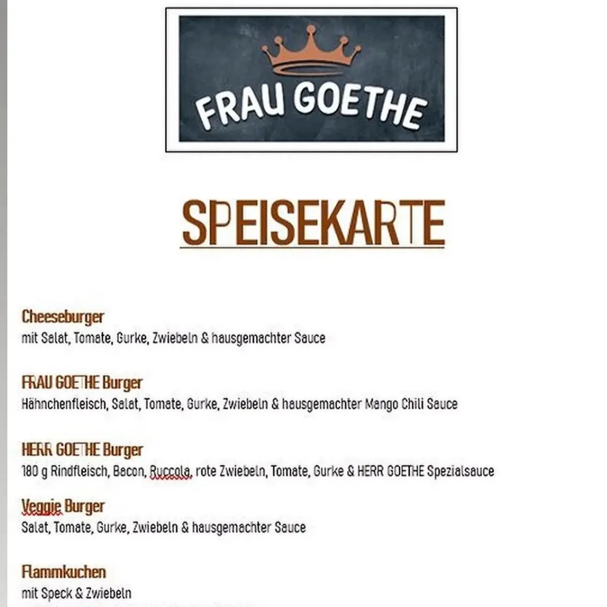 Speisekarte photo 1