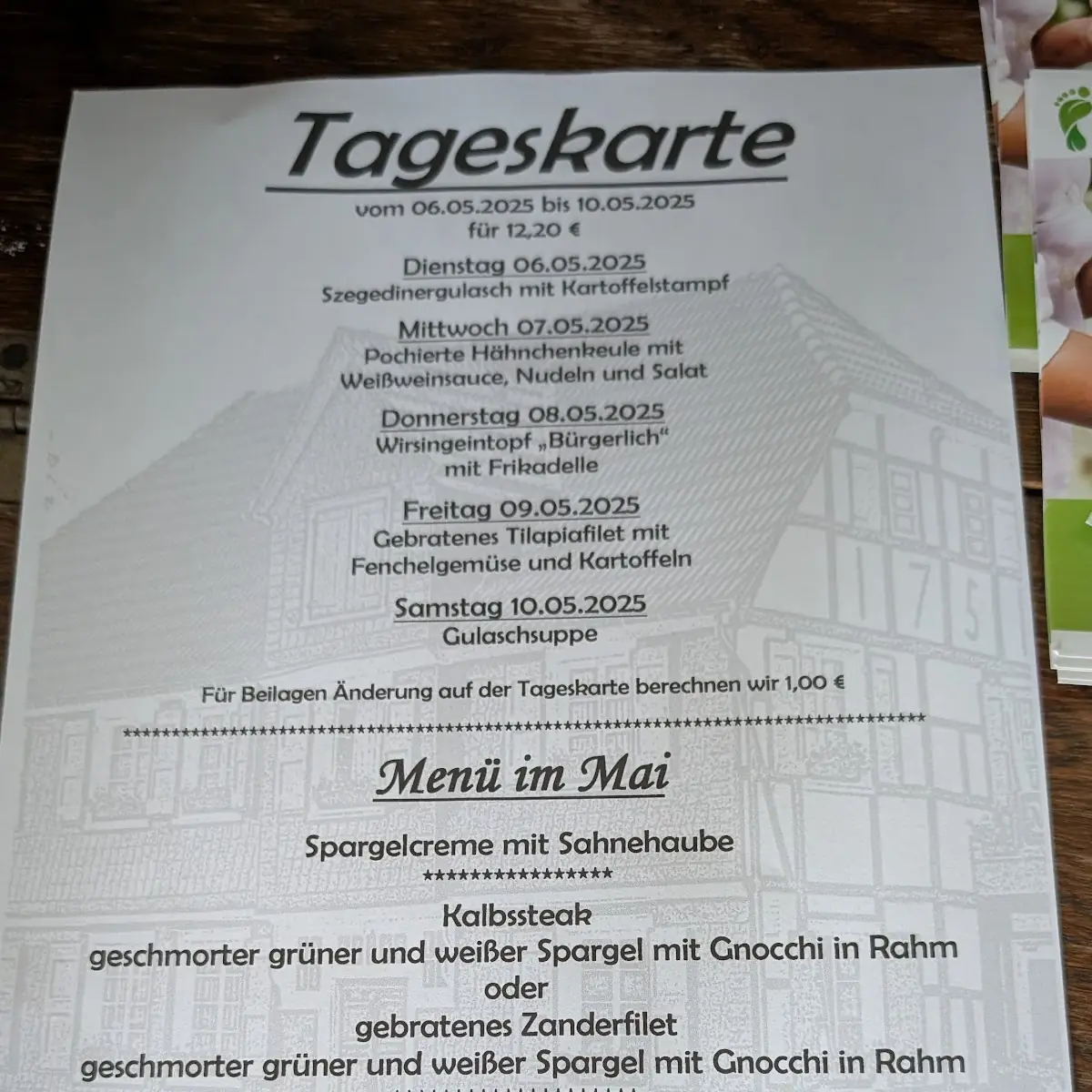 Speisekarte photo 1
