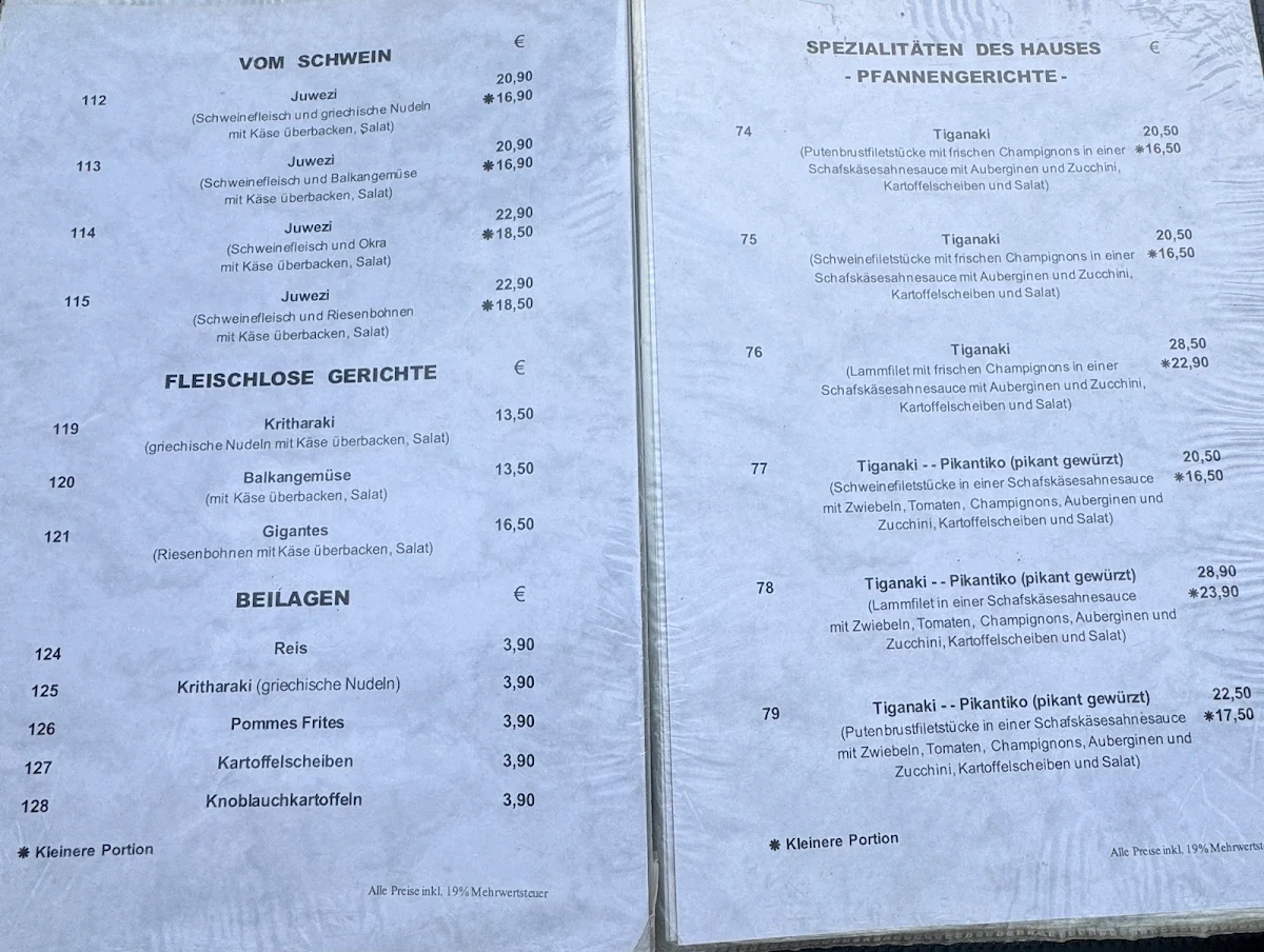 Speisekarte photo 2