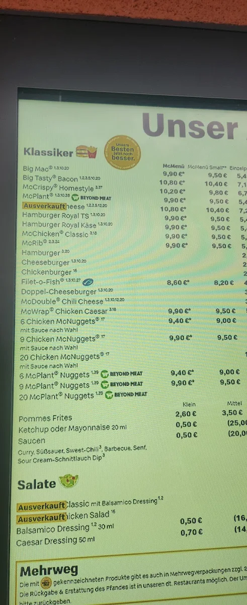 Speisekarte photo 1
