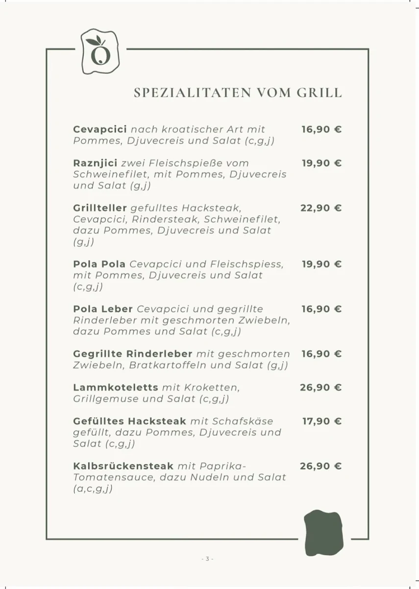 Speisekarte photo 3