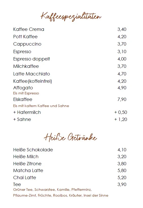 Speisekarte photo 1