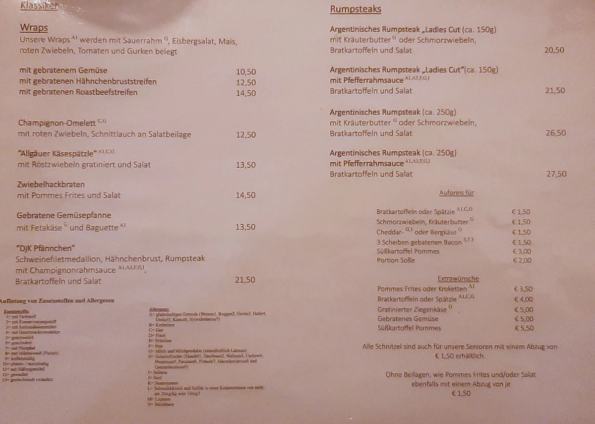 Speisekarte photo 2