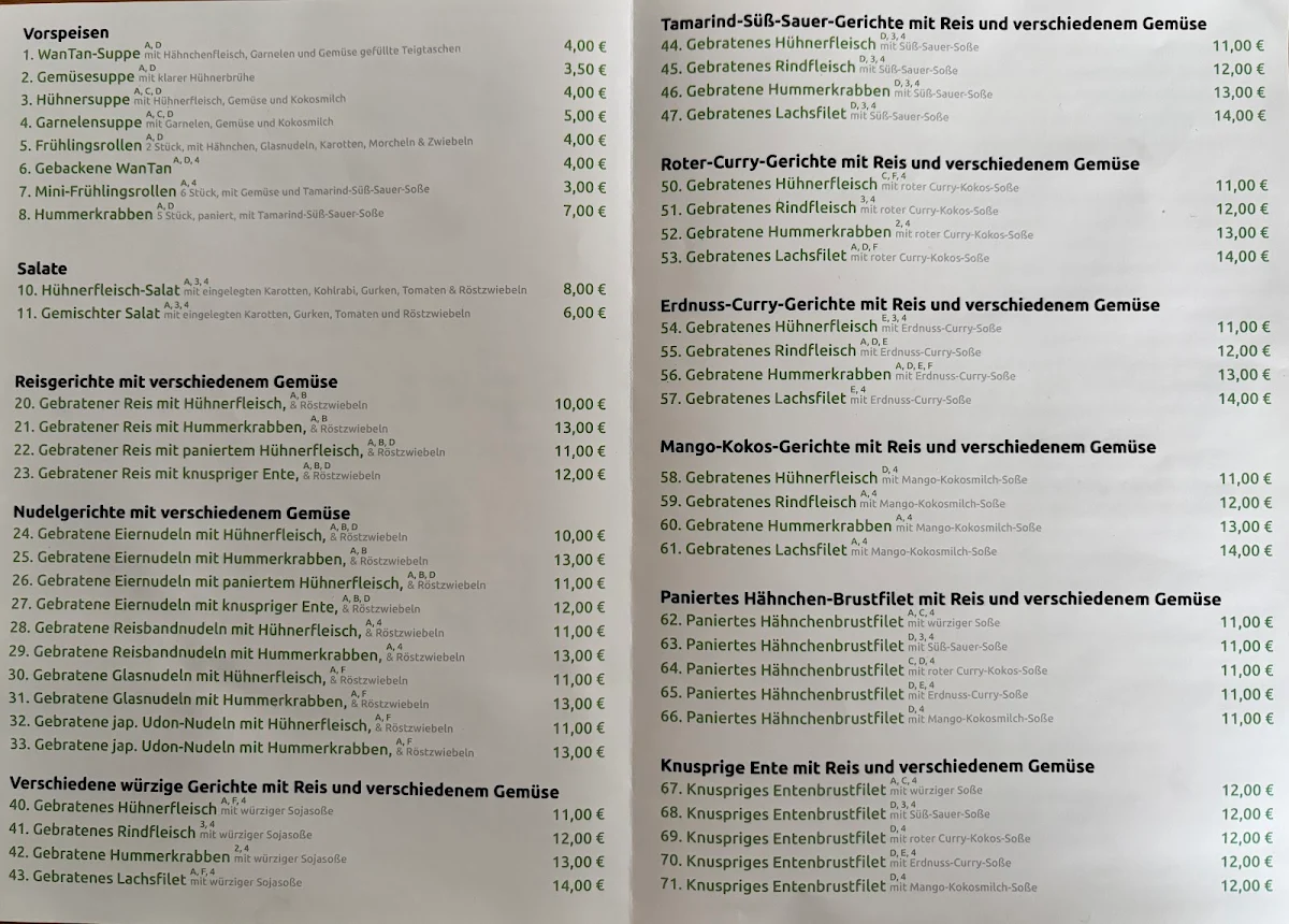 Speisekarte photo 1