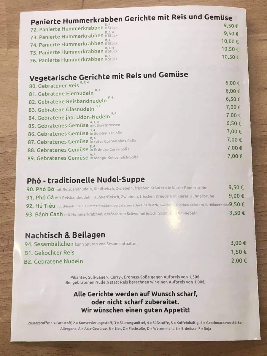 Speisekarte photo 3
