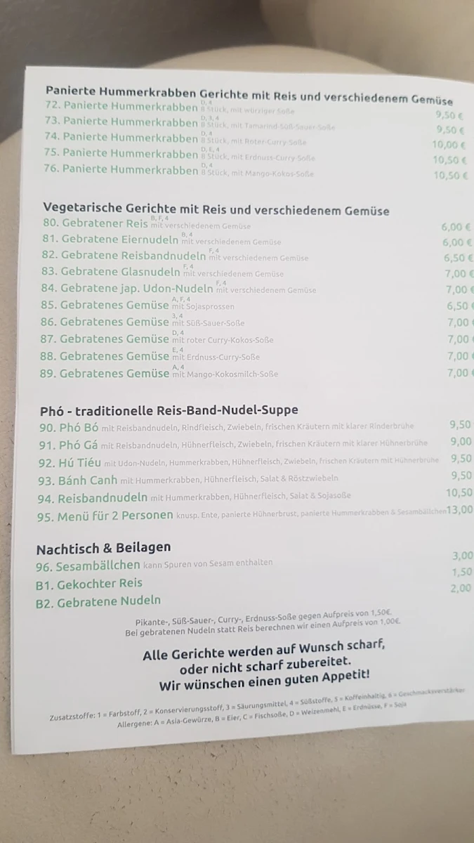 Speisekarte photo 5