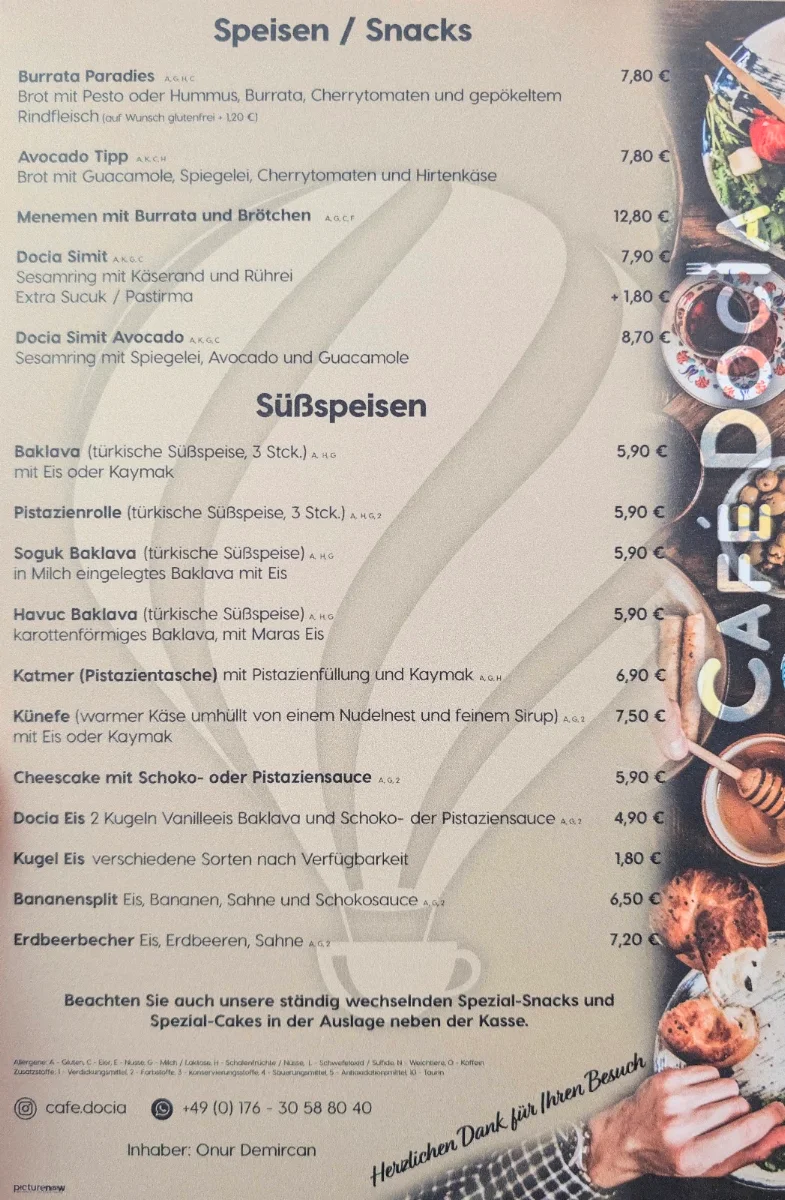 Speisekarte photo 2