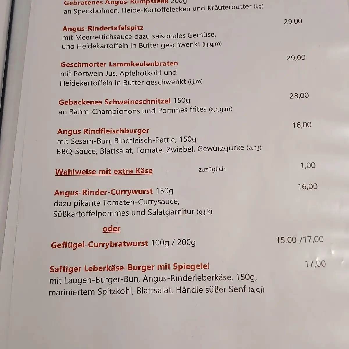 Speisekarte photo 6