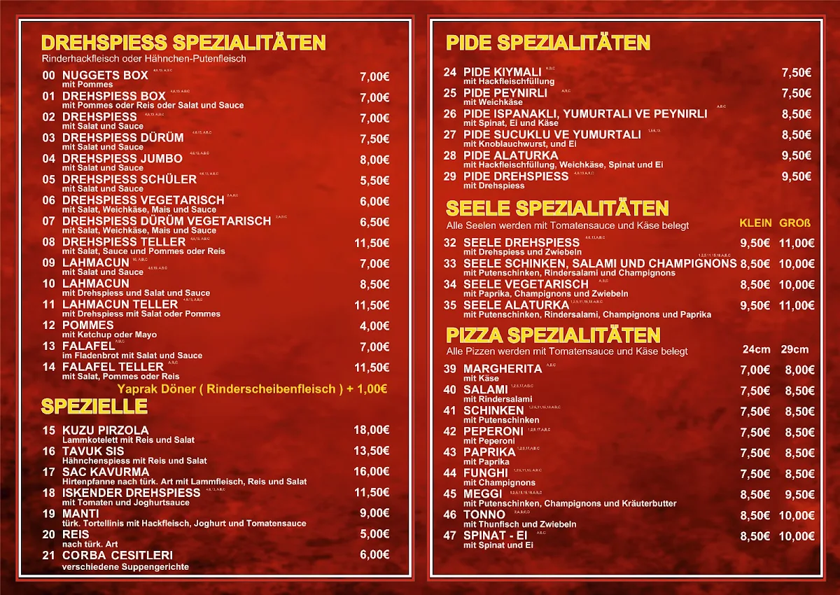 Speisekarte photo 1