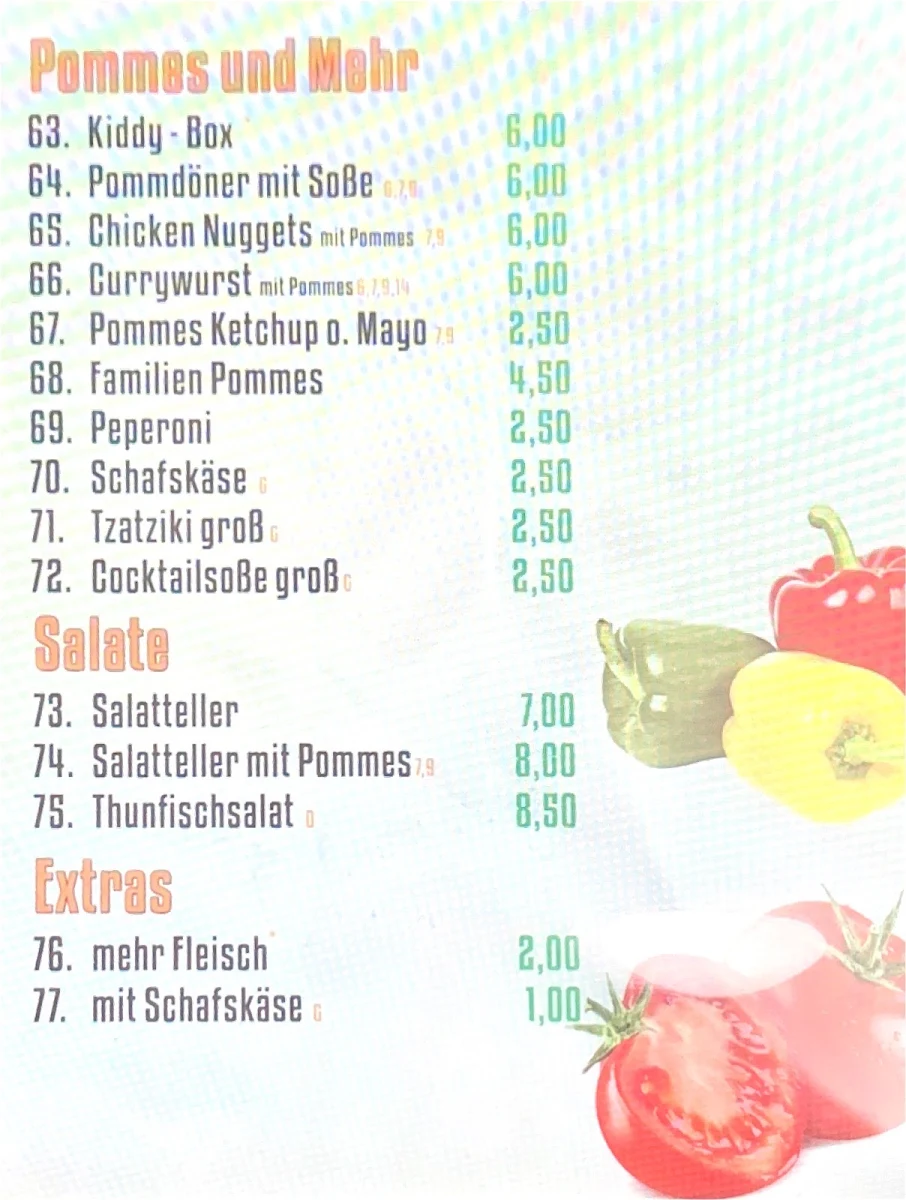 Speisekarte photo 5