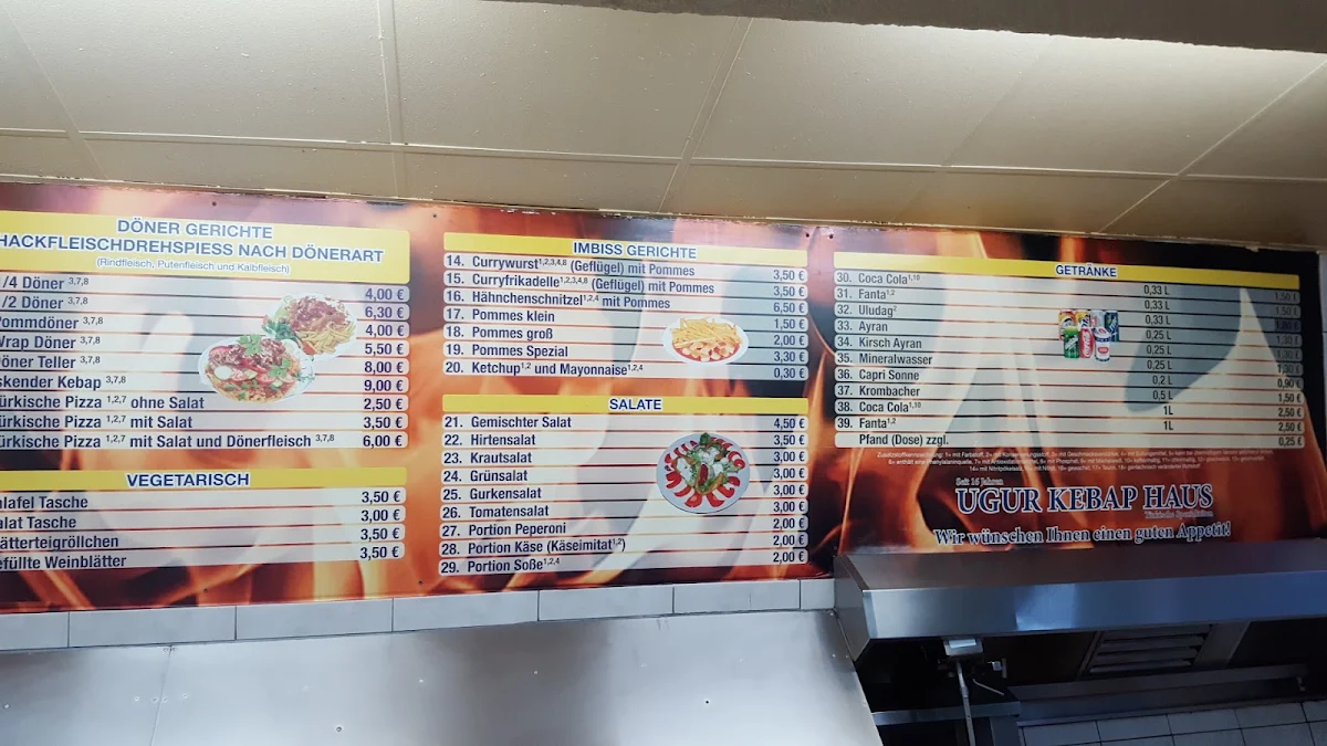 Speisekarte, Ugur Kebap Haus