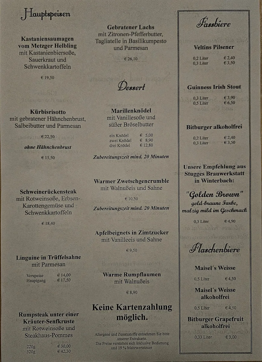 Speisekarte photo 2