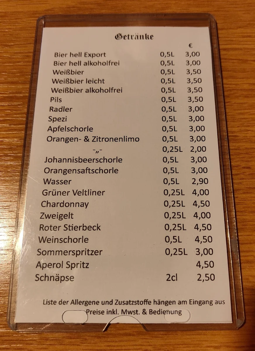 Speisekarte photo 3