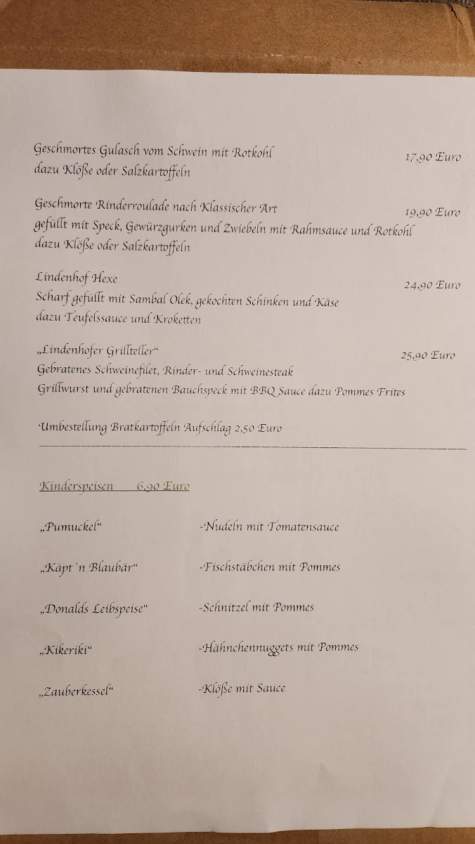Speisekarte photo 1