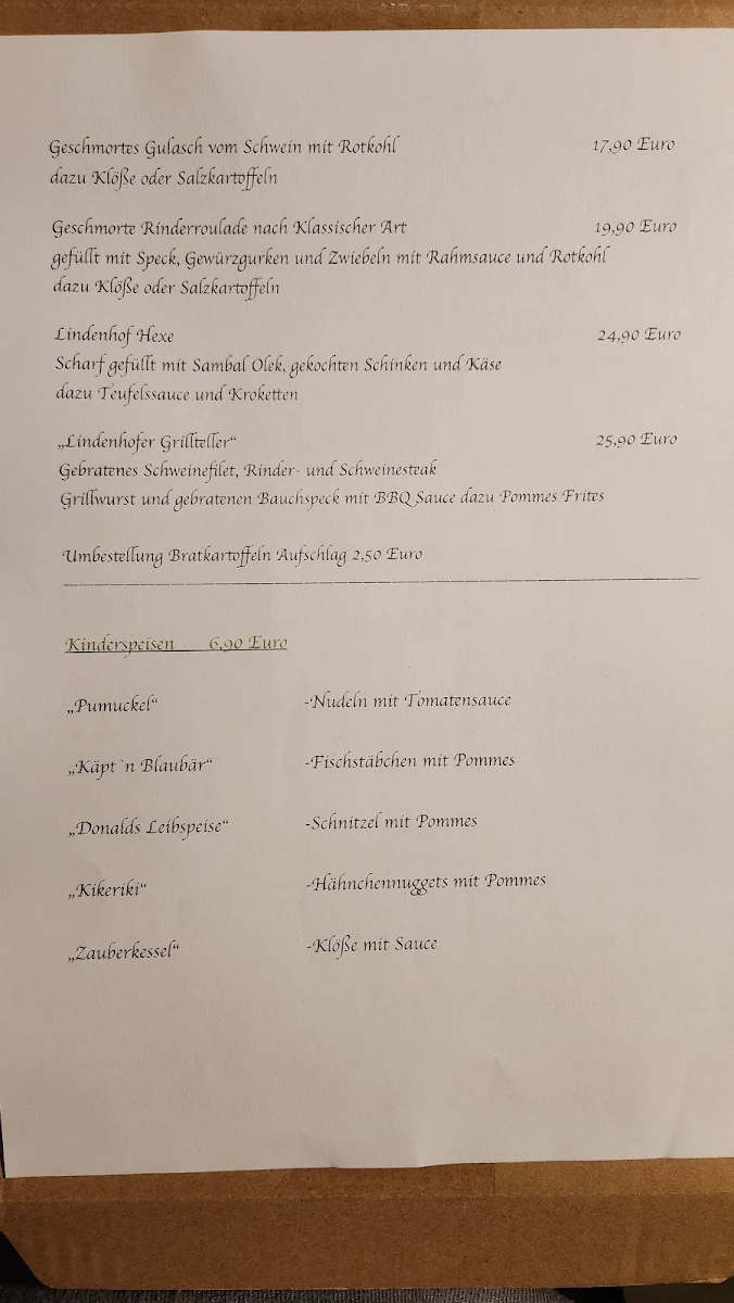Speisekarte photo 2
