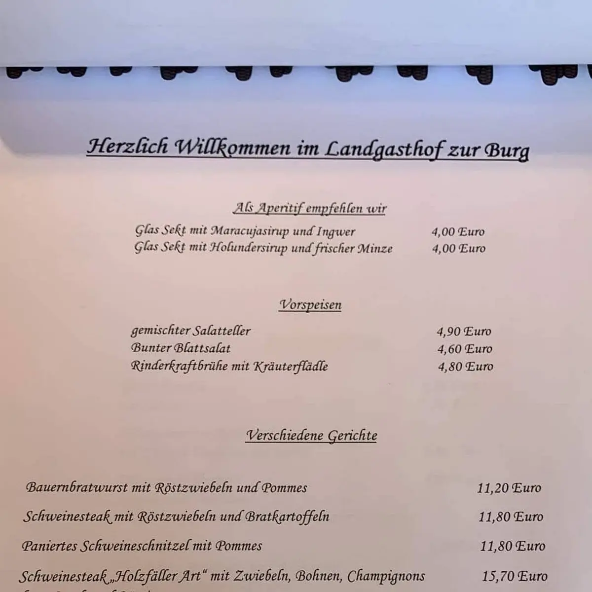 Speisekarte photo 5