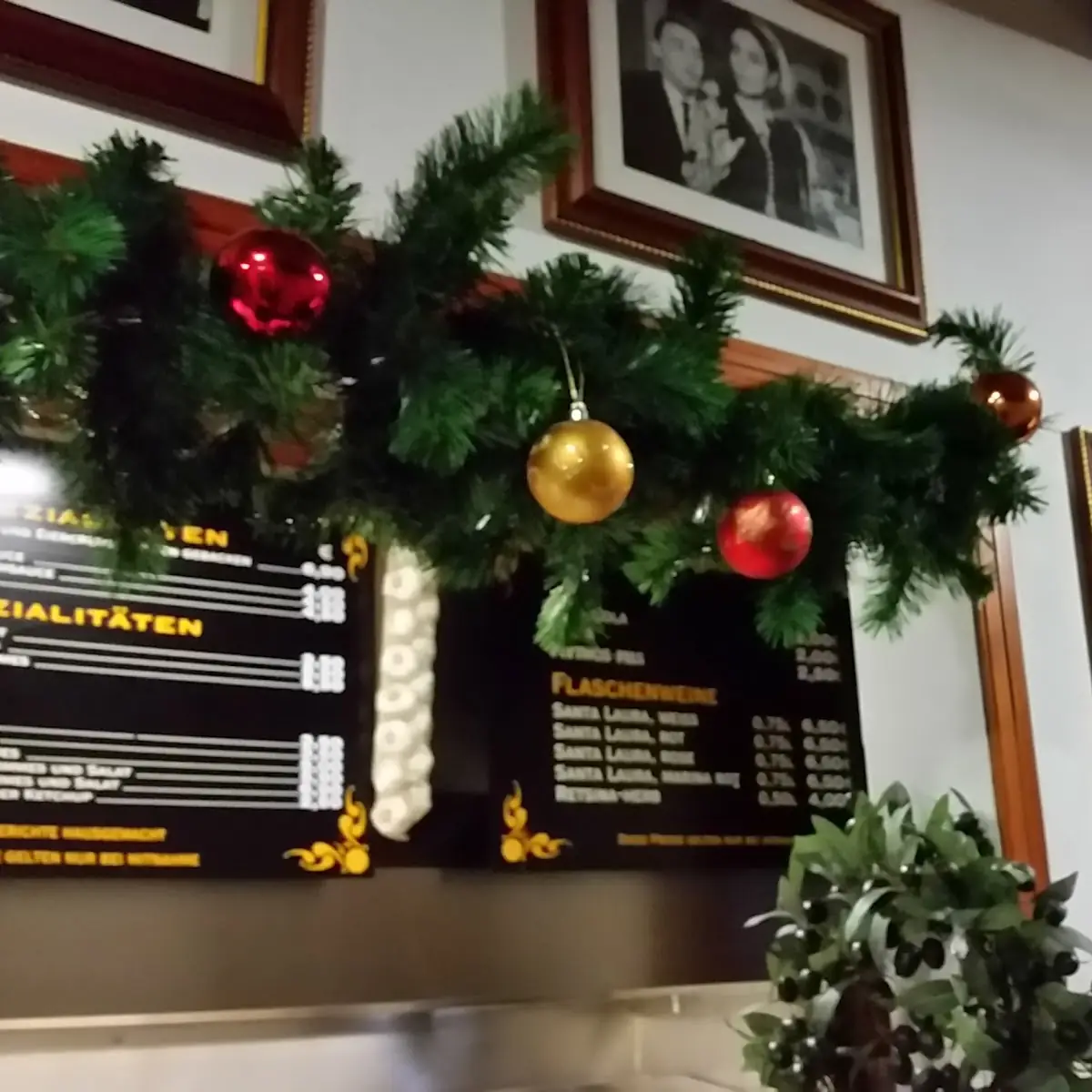 Speisekarte, Taverne Mythos