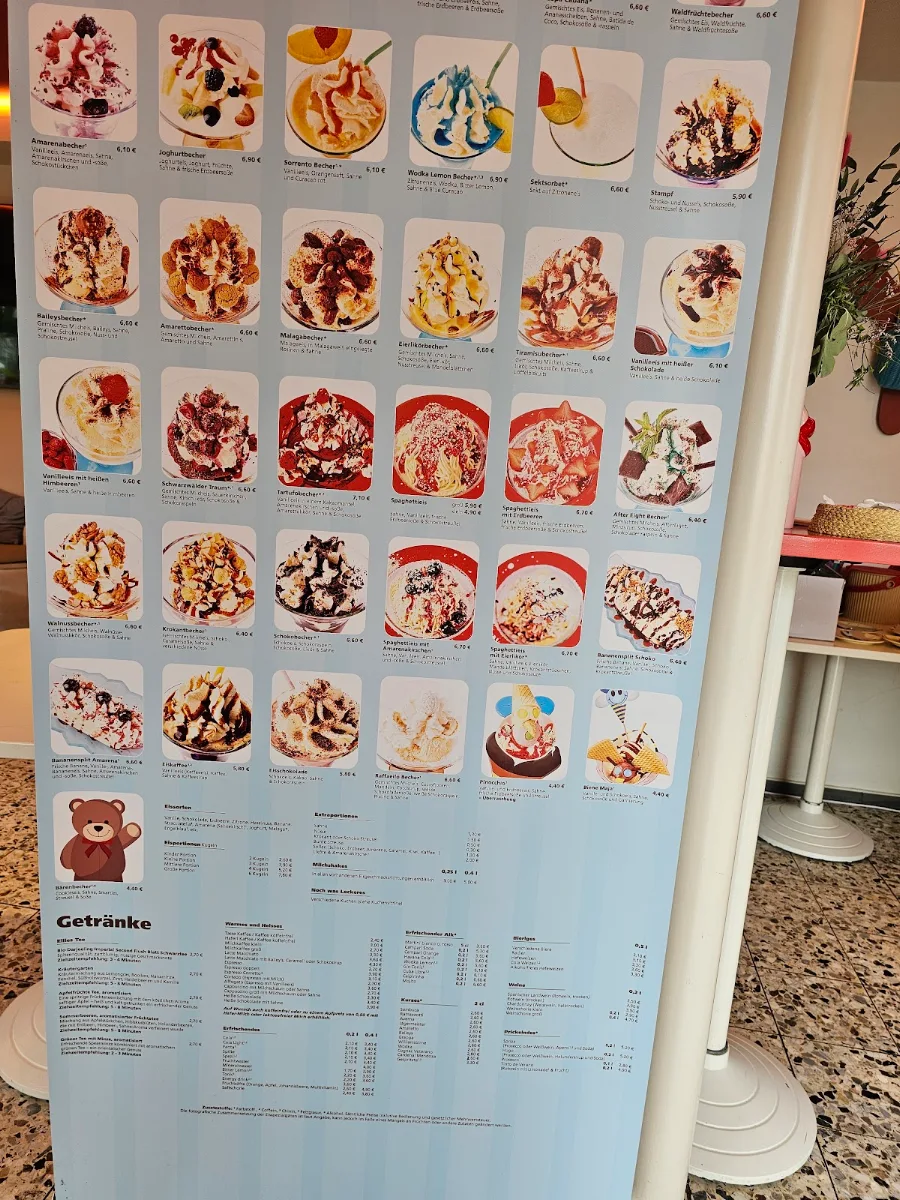 Speisekarte, Der Eisladen