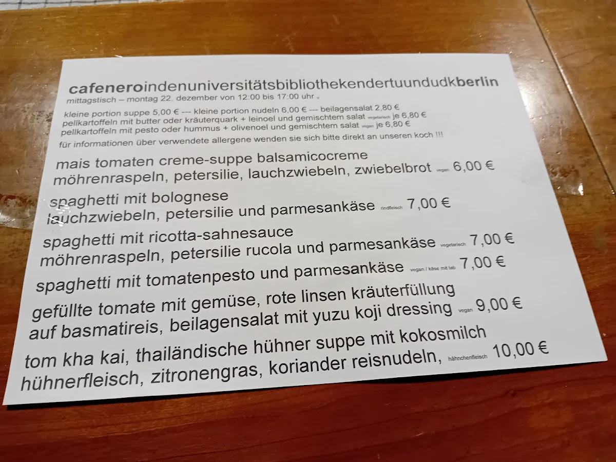 Speisekarte photo 2