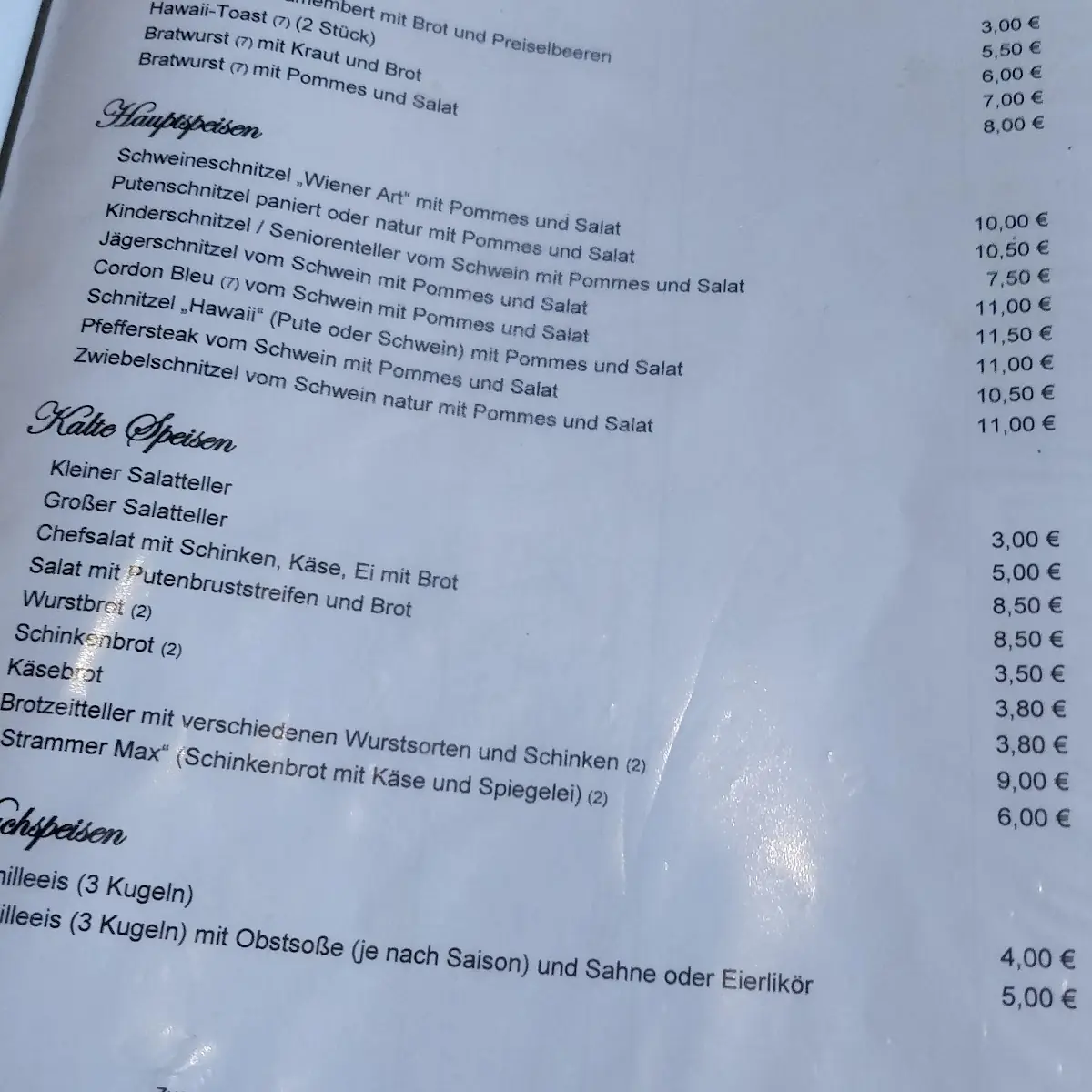 Speisekarte photo 2