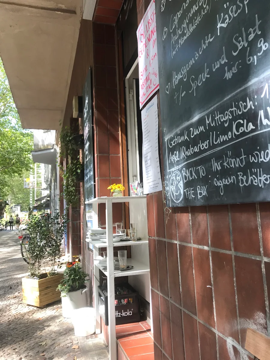 Speisekarte, Schönes Café