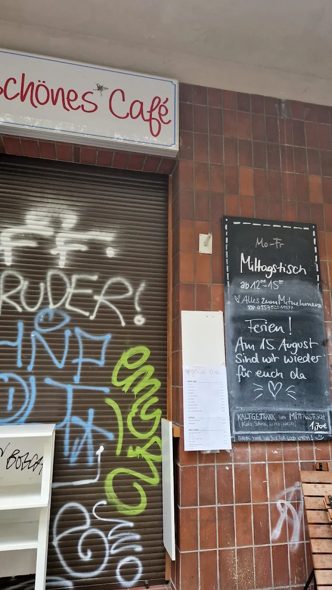 Speisekarte, Schönes Café