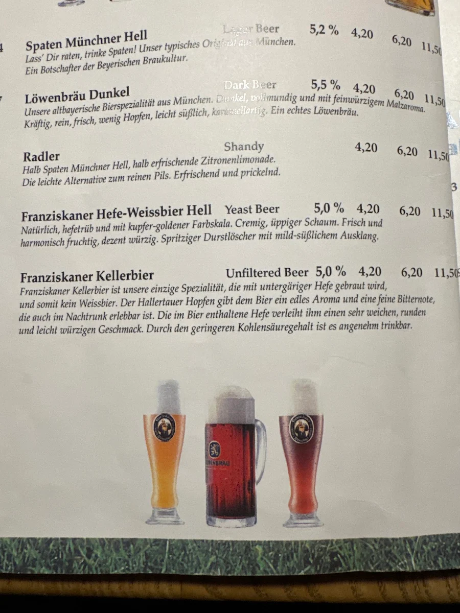 Speisekarte photo 1