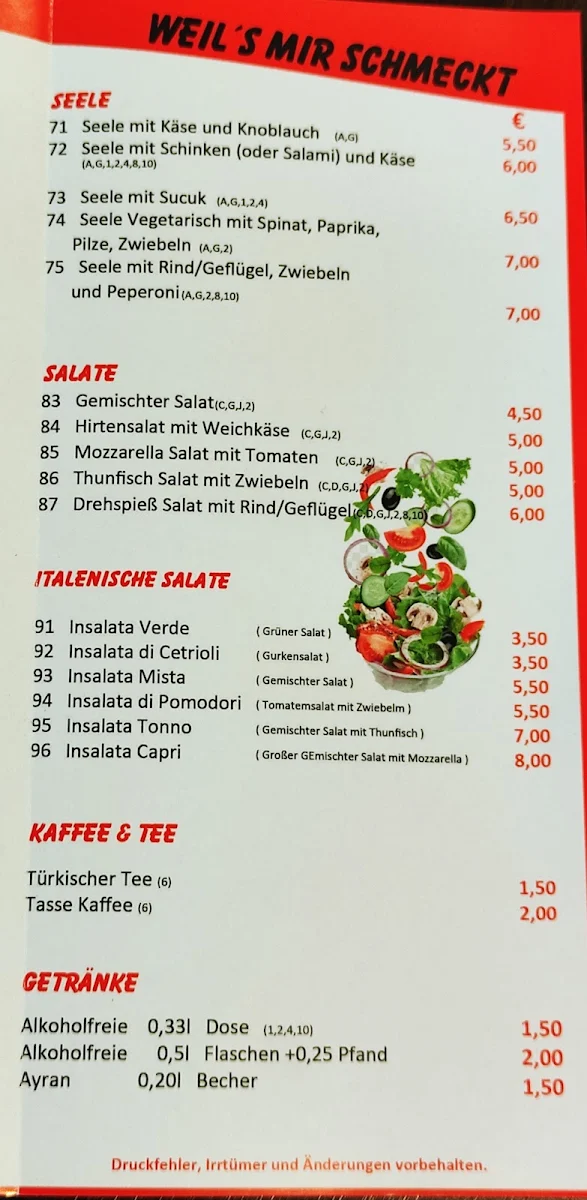 Speisekarte photo 1
