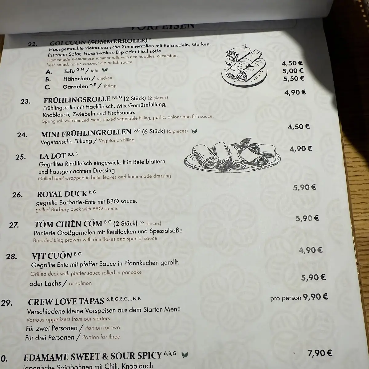 Speisekarte photo 1