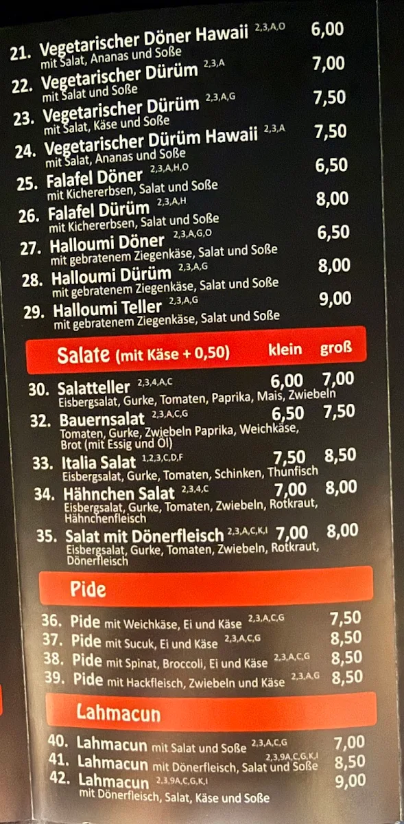 Speisekarte photo 5