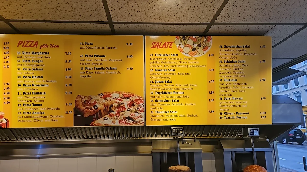 Speisekarte, Grill Center