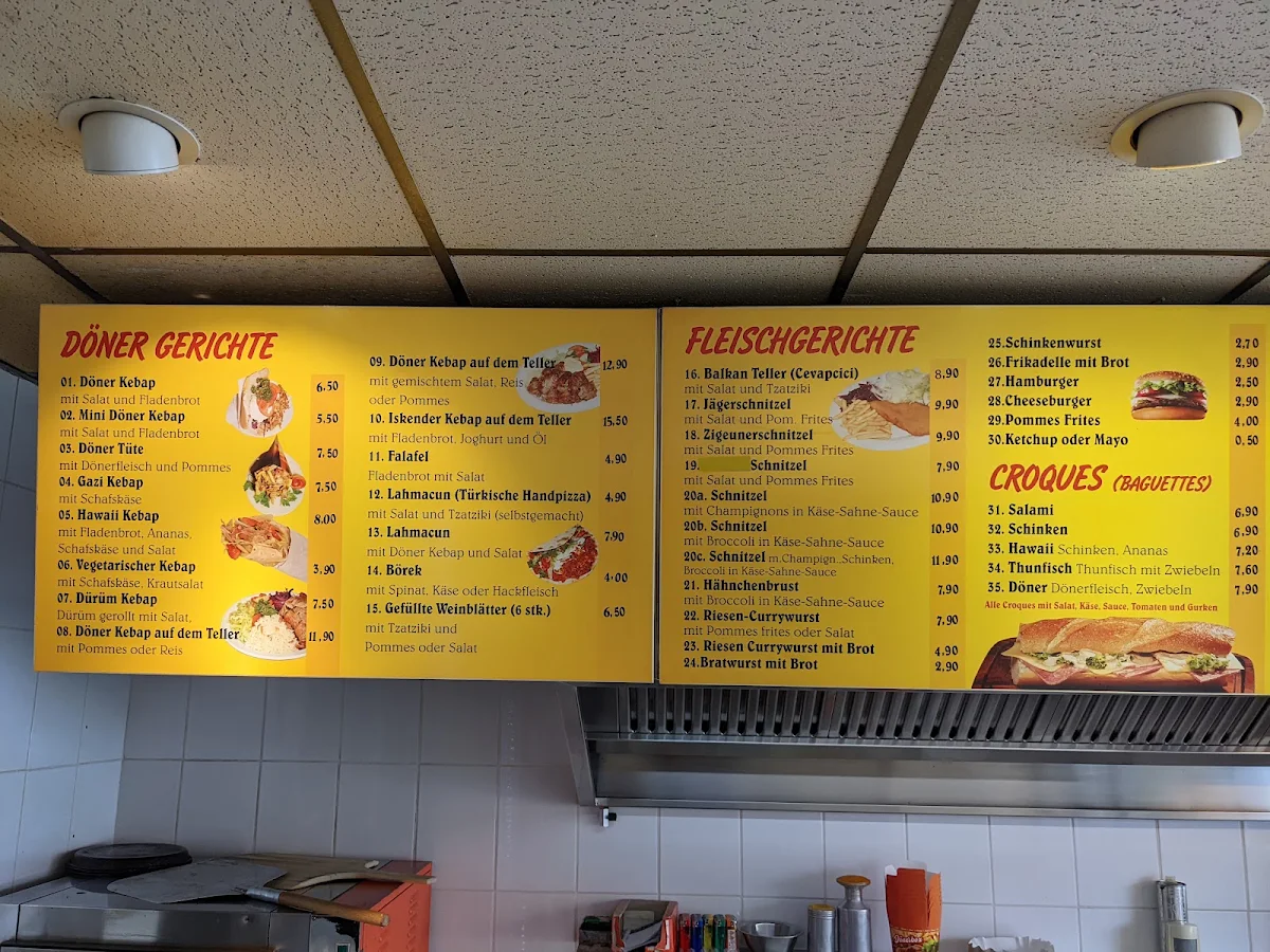 Speisekarte, Grill Center