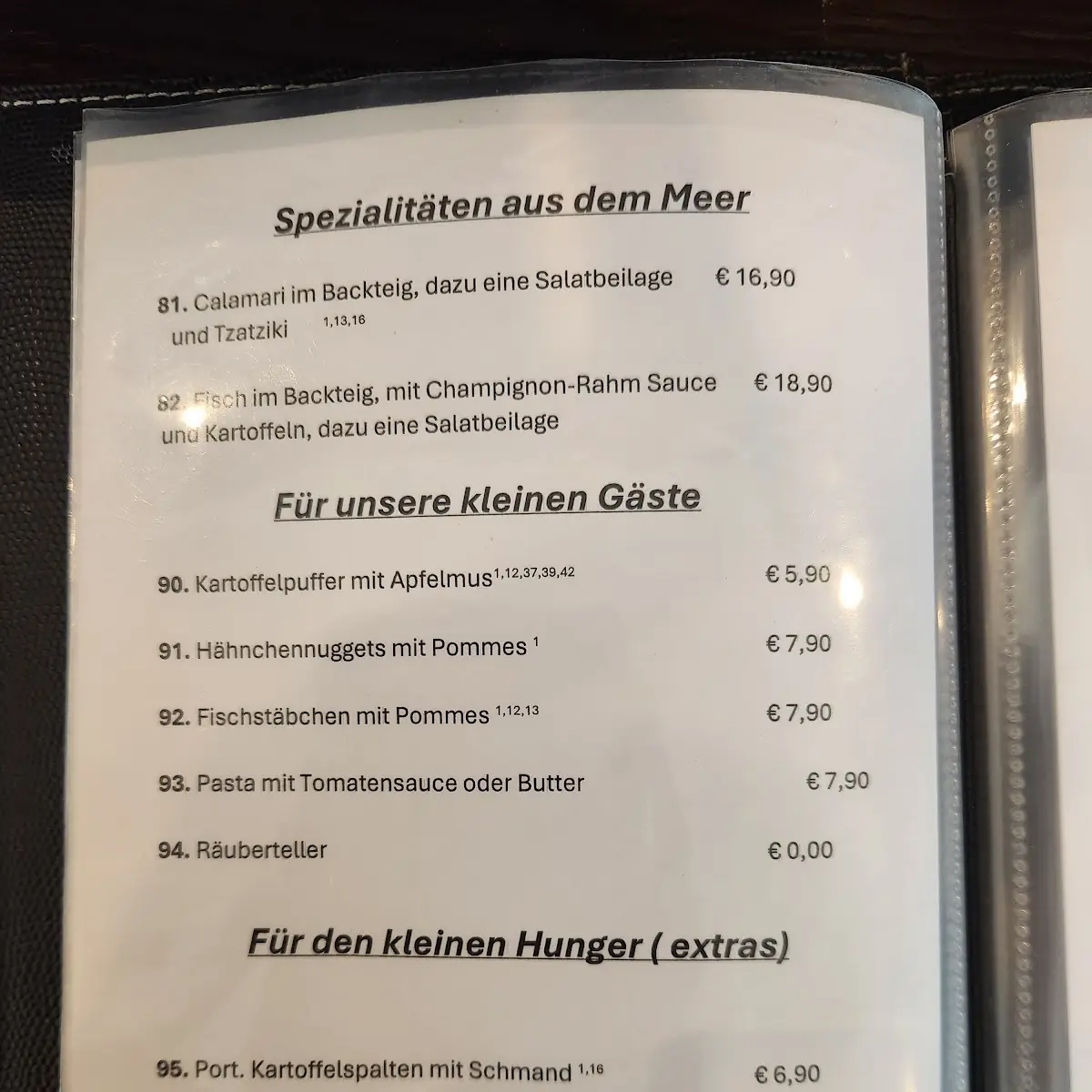 Speisekarte photo 1