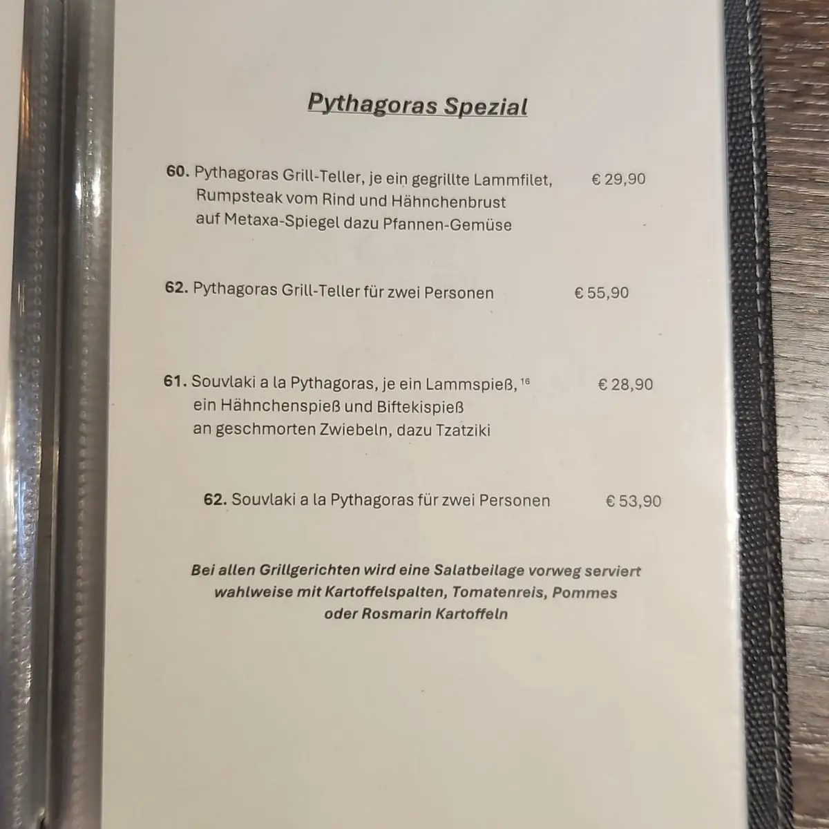 Speisekarte photo 4