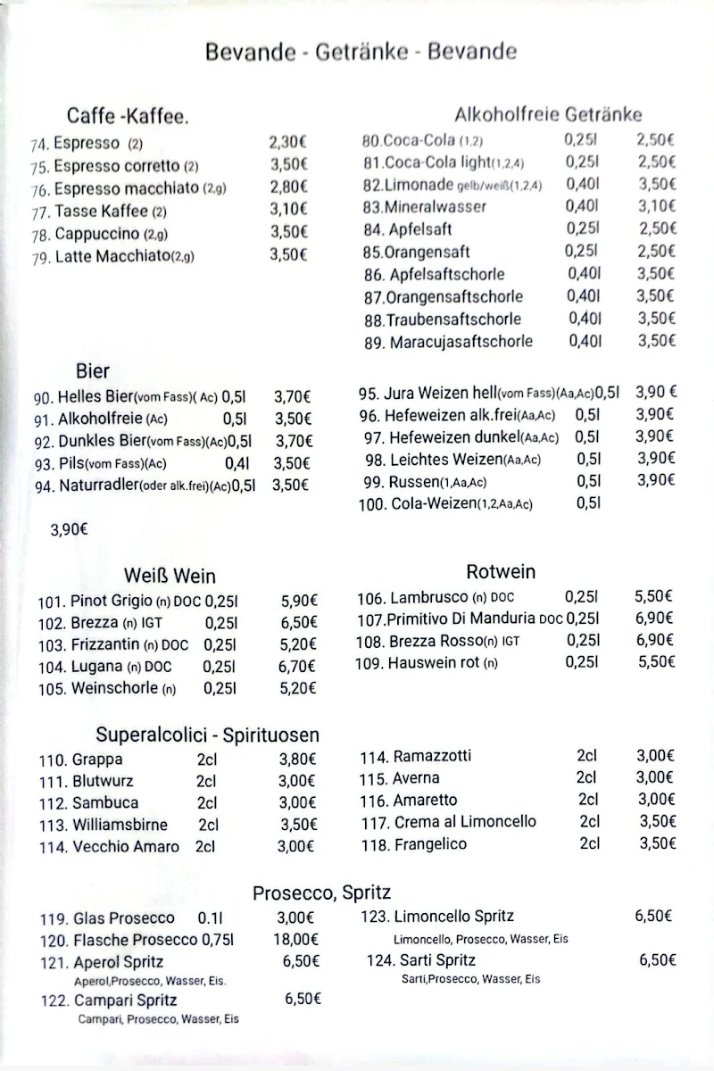 Speisekarte photo 3