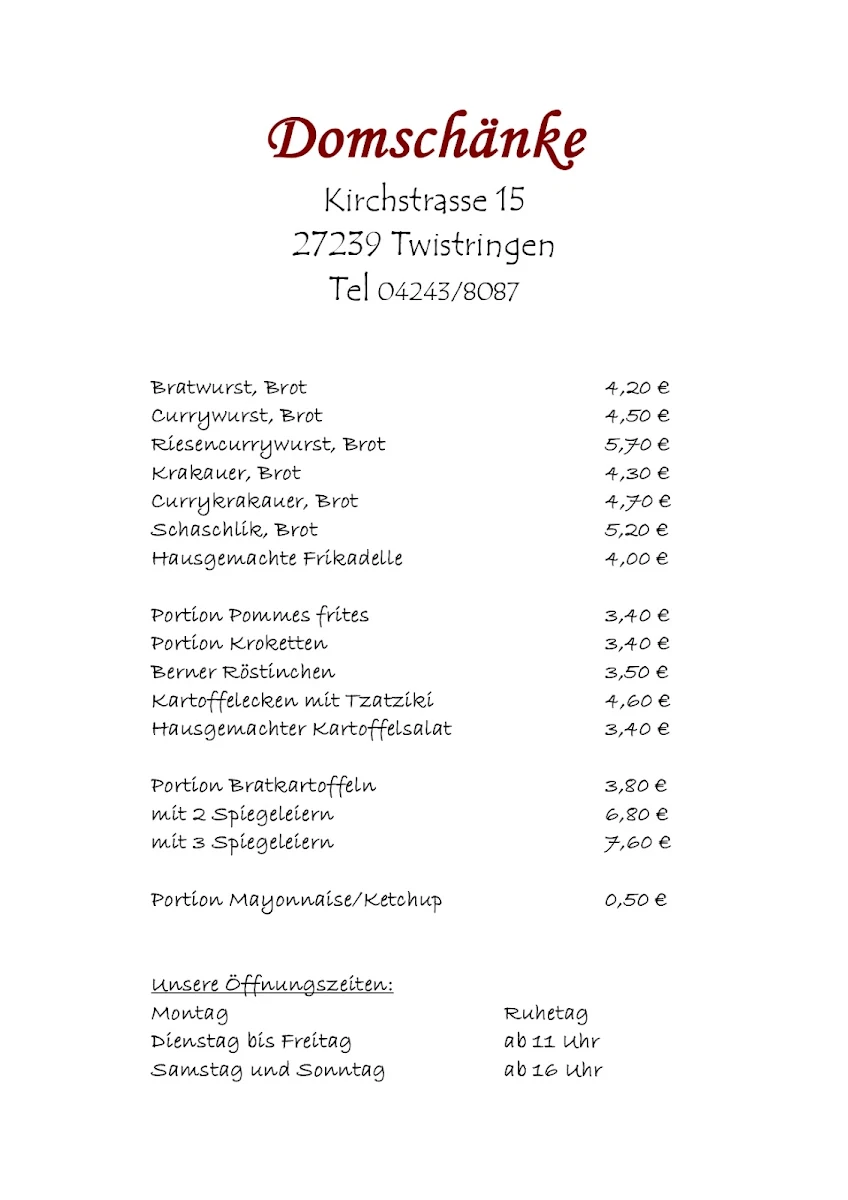 Speisekarte photo 3