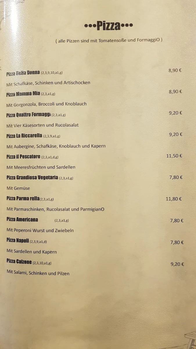 Speisekarte photo 2