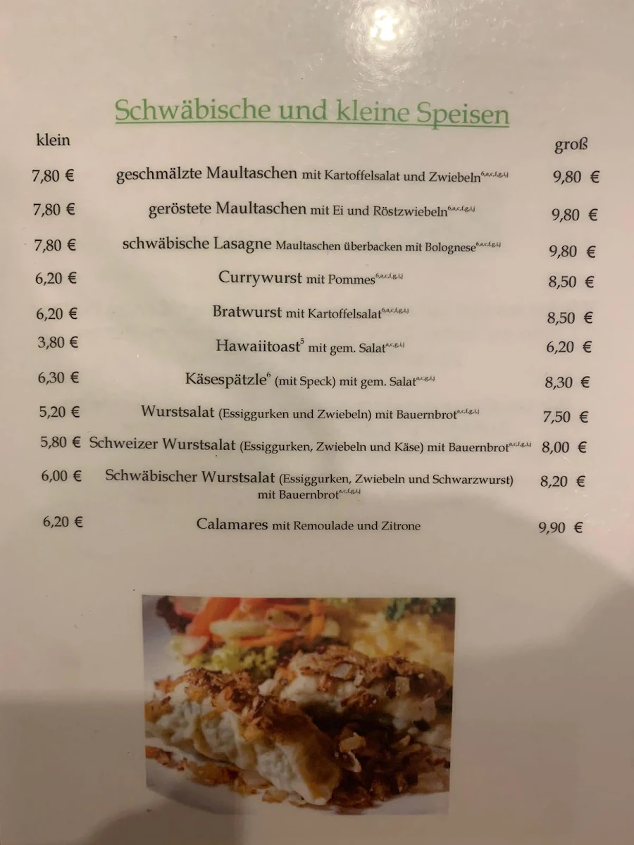 Speisekarte photo 5