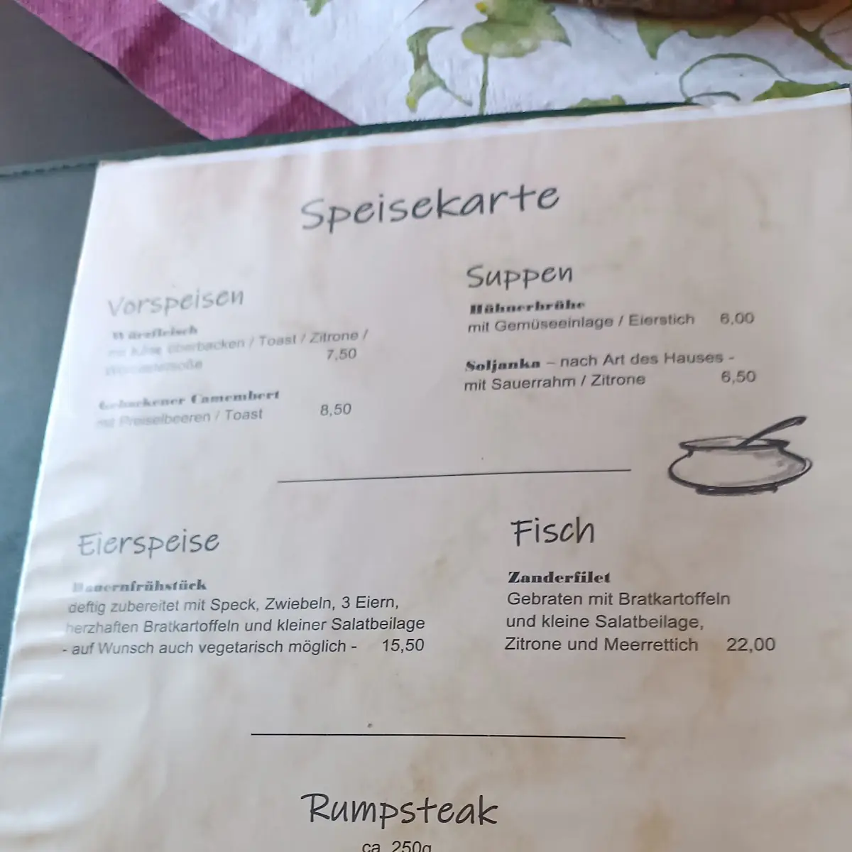 Speisekarte photo 1