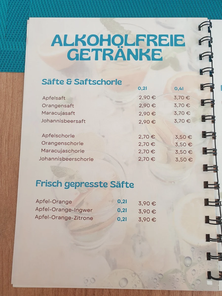 Speisekarte, Caffè Vittoria