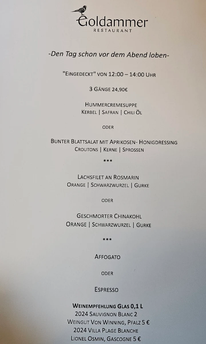 Speisekarte photo 1