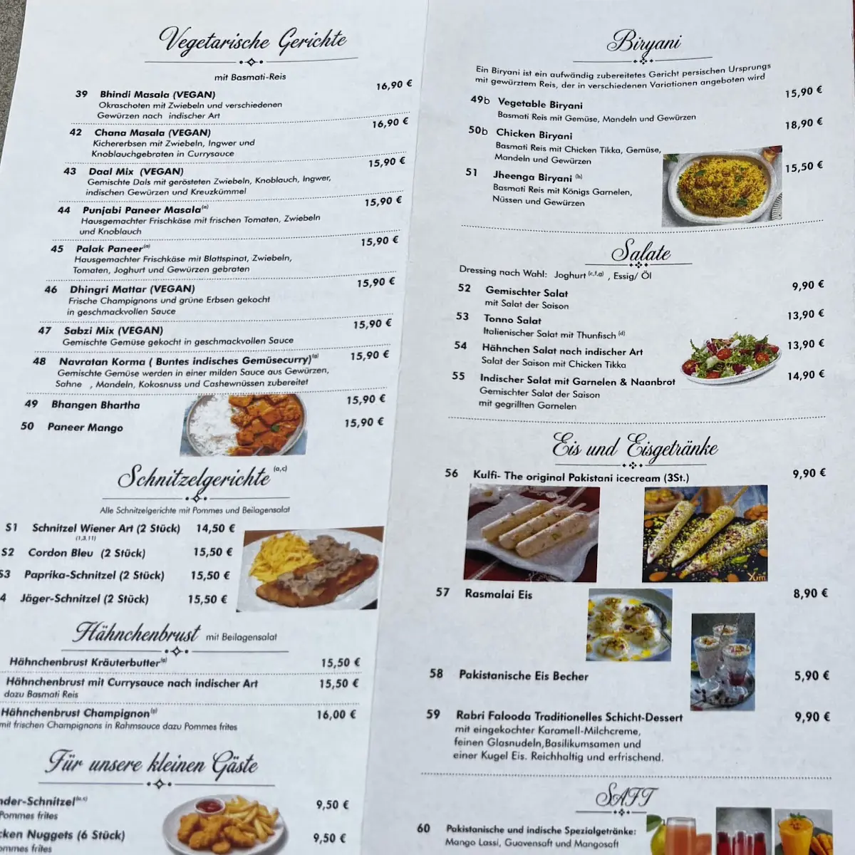 Speisekarte photo 2