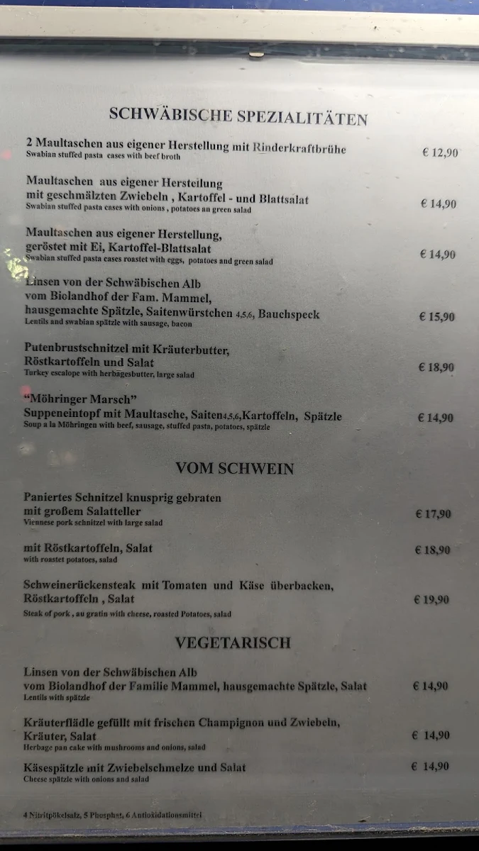 Speisekarte photo 5